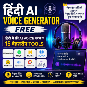 Hindi AI Voice Generator Free – हिंदी में फ्री AI Voice बनाने के 15 बेहतरीन Tools